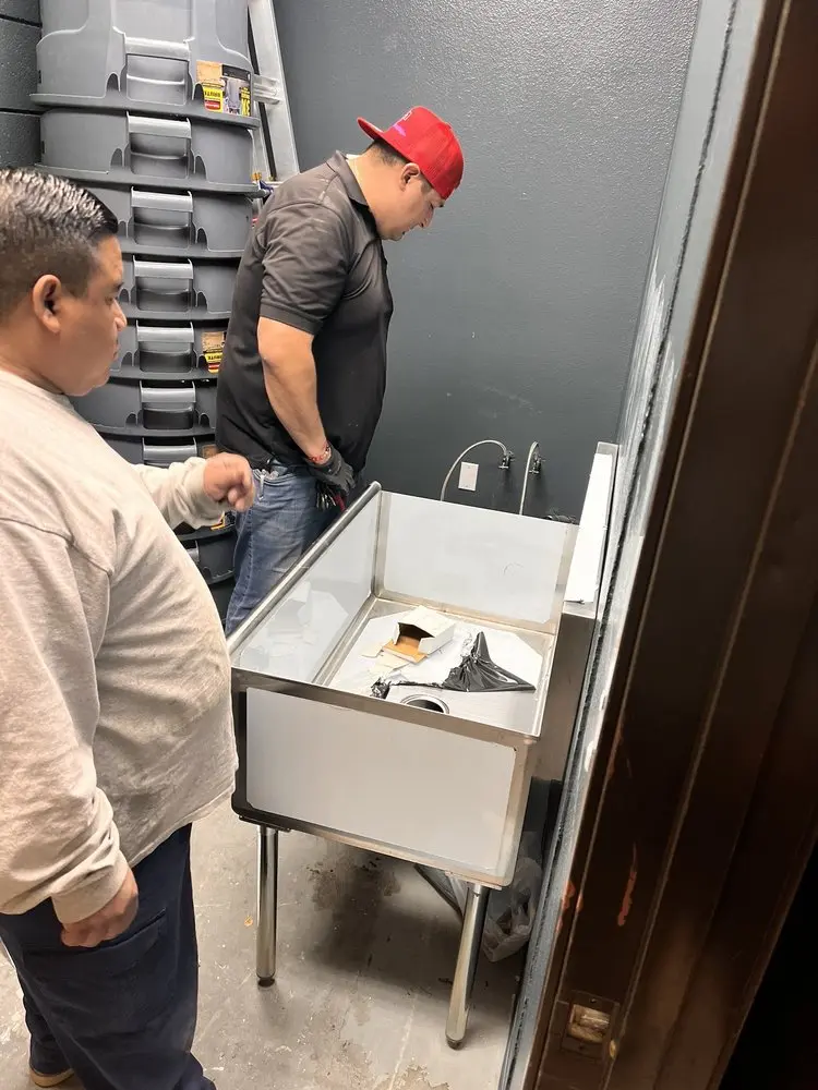 Commercial plumbing and sink installation in Gridley